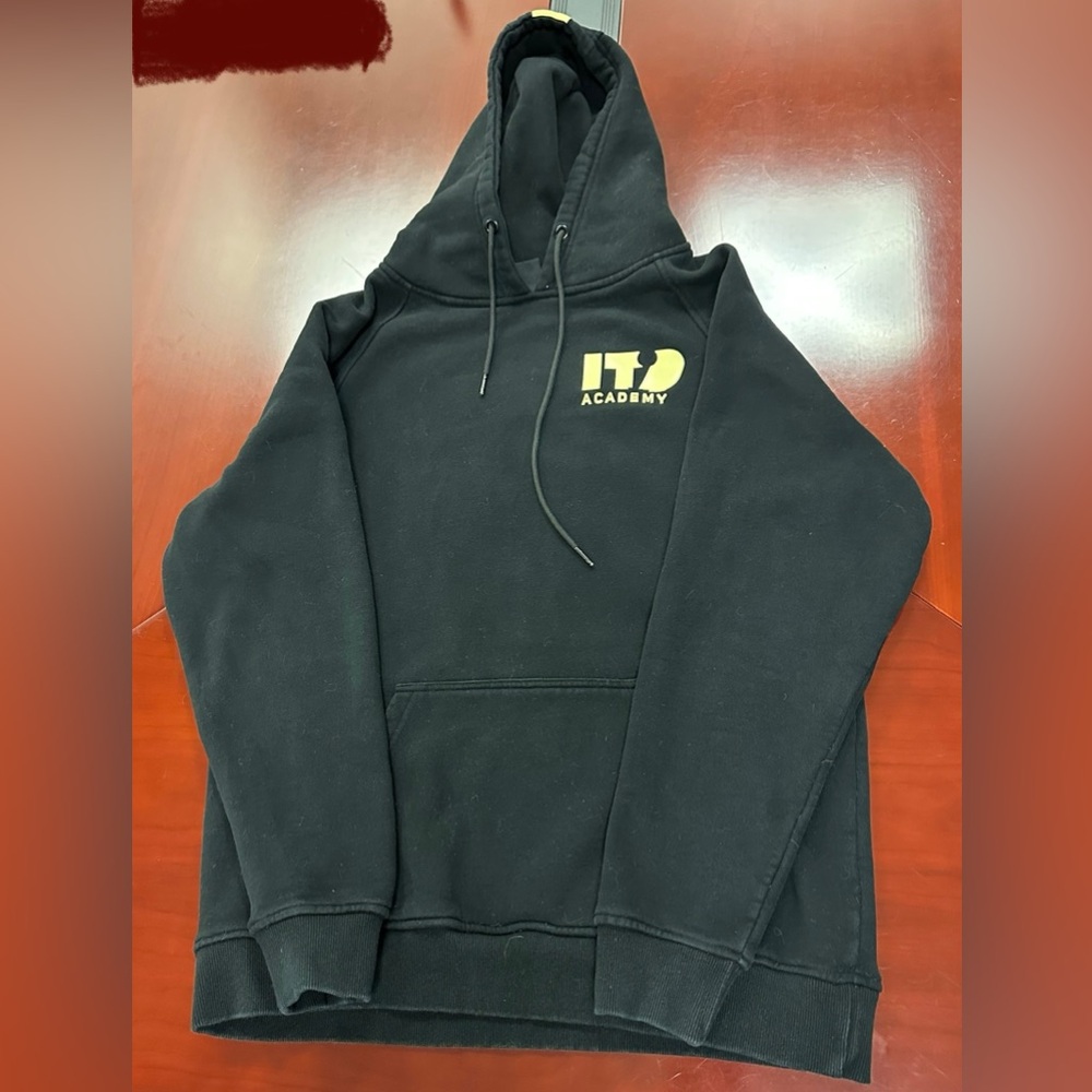 ✅  3 for $25 (or purchase separately) - Black Men's Hoodie